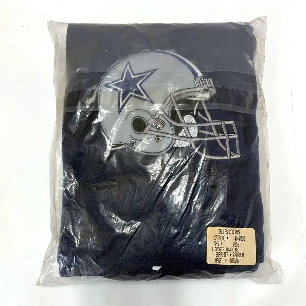 Dallas Cowboys NFL Embroidered Bath Towel Washcloth Set New